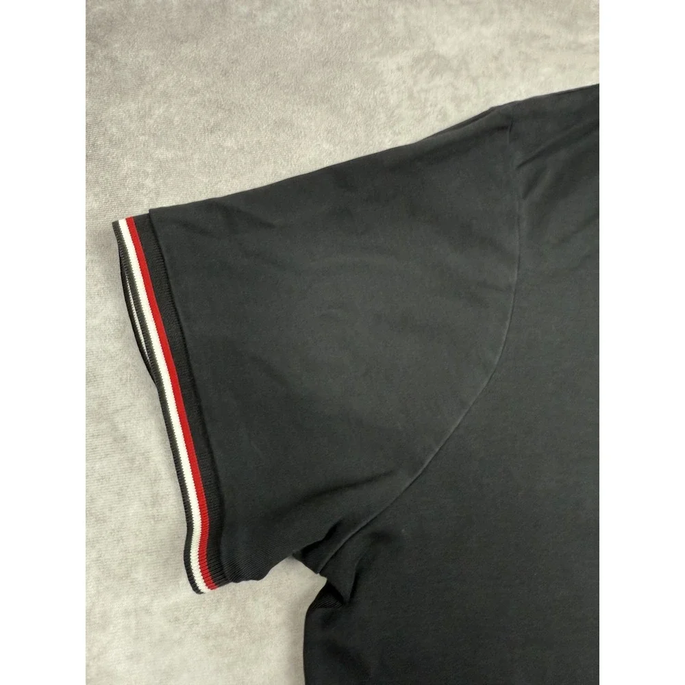Polo Ralph Lauren‎ Polo Shirt Mens XL Black Red White Tipped Collar Classic Fit